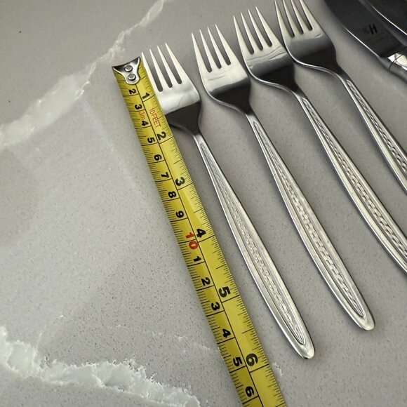 Hoogosil Rostfrei Solingen 4 Forks 2 Knives 18/10 Stainless Steel Flatware - Picture 8 of 9